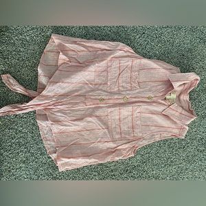 Like New. Michael Kors Collared Tank Top Button down